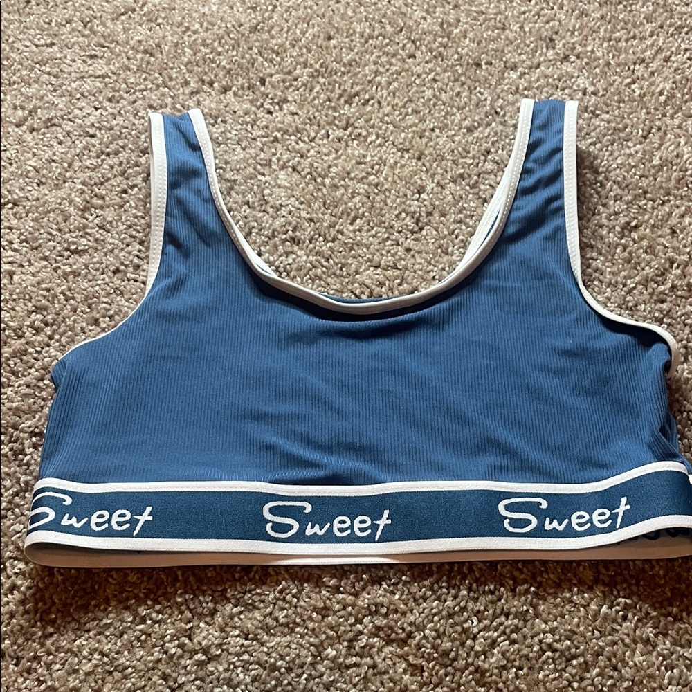 Blue Women's Sports Bra